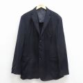 L★古着 ラルフローレン 長袖 ブランド テーラード ジャケット メンズ 90年代 90s ロング丈 ウール イタリア製 紺【spe】 25dec15