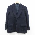 L★古着 ラルフローレン 長袖 ブランド テーラード ジャケット メンズ 90年代 90s キャメルヘア USA製 濃紺【spe】 26jan09
