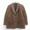 L★古着 エルエルビーン 長袖 テーラード ジャケット レディース シンサレート ウール USA製 茶他 26jan20