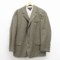 L★古着 トミーヒルフィガー 長袖 ブランド テーラード ジャケット スーツ メンズ 90年代 90s USA製 茶他【spe】 26jan23