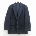 L★古着 HAGGAR 長袖 テーラード ジャケット メンズ 90年代 90s USA製 紺 26jan23