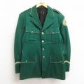 M★古着 長袖 ウール ジャケット メンズ 80年代 80s MIDDLEBURGH CENTRAL SCHOOL 緑 グリーン 24oct22 中古 アウター