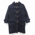 【20%OFF】L★古着 グローバーオール 長袖 ウール ダッフル コート パーカー メンズ 90年代 90s ロング丈 イングランド製 紺 ネイビー 【spe】 25feb04 中古 アウター
