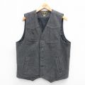 M★古着 ウール ベスト メンズ 90年代 90s グレー 25oct07 中古 アウター