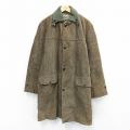 L★古着 長袖 ビンテージ コーデュロイ ジャケット メンズ 50年代 50s ロング丈 USA製 茶系他 内側ブランケット【spe】 25nov18