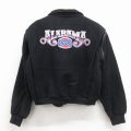 L★古着 長袖 ロック バンド ウール ジャケット メンズ 90年代 90s アラバマ 刺繍 黒 25dec27