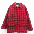 XL★古着 ウールリッチ 長袖 ウール ジャケット メンズ 00年代 00s マッキーノ 赤他 チェック 25dec27