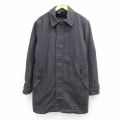 L★古着 ギャップ GAP 長袖 ウール コート メンズ ロング丈 グレー 内側ボア 26jan19