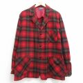 L★古着 ペンドルトン 長袖 ウール ジャケット メンズ 70年代 70s 赤他 チェック 26apr14