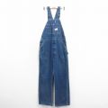 W36★古着 ラウンドハウス オーバーオール メンズ 90年代 90s コットン USA製 紺 ネイビー デニム 25nov01 中古 ボトムス