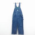 W39★古着 リバティ オーバーオール メンズ 90年代 90s コットン USA製 紺 デニム【spe】 25nov17