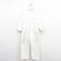 W38★古着 長袖 ツナギ メンズ 白 25dec11