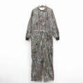 W41★古着 長袖 ハンティング ベイカー ツナギ メンズ 80年代 80s TREBARK 大きいサイズ USA製 タロン 茶 迷彩 26jan24