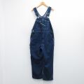 W38★古着 キー KEY オーバーオール メンズ 90年代 90s コットン USA製 紺 デニム【spe】 26feb20