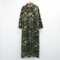 W43★古着 長袖 ハンティング パンツ メンズ 80年代 80s 大きいサイズ ウッドランドカモ コットン 緑 迷彩 26feb20