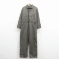 W41★古着 ディッキーズ 長袖 ワーク ツナギ メンズ 80年代 80s 大きいサイズ タロン 濃緑 26mar24