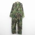 W41★古着 長袖 ハンティング ツナギ メンズ80年代 80s ウッドランドカモ 大きいサイズ 緑他 迷彩 26apr08