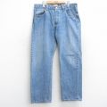 W38★古着 ジーンズ Levis リーバイス 501 メンズ コットン 紺 ネイビー デニム 25aug07 中古 ボトムス ジーパン Gパン ロング パンツ