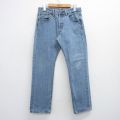 W31★古着 ジーンズ Levis リーバイス 501 メンズ 薄紺 ネイビー デニム 25aug08 中古 ボトムス ジーパン Gパン ロング パンツ