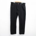 W39★古着 ジーンズ Levis リーバイス 501 メンズ コットン 黒 ブラック デニム 25aug08 中古 ボトムス ジーパン Gパン ロング パンツ