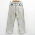 W29★古着 ジーンズ Levis リーバイス 505 メンズ 90年代 90s ケミカルウォッシュ コットン USA製 グレー デニム 【spe】 25mar28 中古 ボトムス ジーパン Gパン ロング パンツ