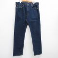W37★古着 ジーンズ リーバイス Levis 505 メンズ 濃紺 ネイビー デニム 25jul05 中古 ボトムス ジーパン Gパン ロング パンツ