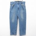 W39★古着 ジーンズ Levis リーバイス 550 メンズ ヒゲ 大きいサイズ コットン 紺 ネイビー デニム 25jul25 中古 ボトムス ジーパン Gパン ロング パンツ
