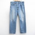 W36★古着 ジーンズ Levis リーバイス 505 メンズ ヒゲ コットン 紺 ネイビー デニム 25jul30 中古 ボトムス ジーパン Gパン ロング パンツ