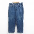 W38★古着 ジーンズ リーバイス Levis 550 メンズ 90年代 90s テーパード コットン USA製 紺 ネイビー デニム 【spe】 25jul29 中古 ボトムス ジーパン Gパン ロング パンツ