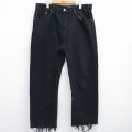 W37★古着 ジーンズ Levis リーバイス メンズ 黒 ブラック 25aug01 中古 ボトムス ジーパン Gパン ロング パンツ