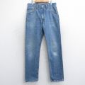 W33★古着 ジーンズ Levis リーバイス 505 メンズ 00年代 00s ヒゲ コットン カナダ製 紺 ネイビー デニム 25aug05 中古 ボトムス ジーパン Gパン ロング パンツ