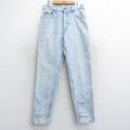 W30★古着 ジーンズ Levis リーバイス 550 メンズ 90年代 90s テーパード USA製 薄紺 ネイビー デニム 【spe】 25aug05 中古 ボトムス ジーパン Gパン ロング パンツ