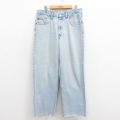 W34★古着 ジーンズ Levis リーバイス 550 メンズ 00年代 00s テーパード 薄紺 ネイビー デニム 25sep30 中古 ボトムス ジーパン Gパン ロング パンツ