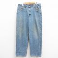 W35★古着 ジーンズ Levis リーバイス 550 メンズ 90年代 90s テーパード コットン USA製 薄紺 ネイビー デニム 25sep30 中古 ボトムス ジーパン Gパン ロング パンツ