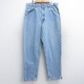 W37★古着 リーバイス Levis 550 メンズ 90年代 90s テーパード コットン USA製 薄紺 ネイビー デニム 25oct15 中古 ボトムス ジーパン Gパン ロング パンツ