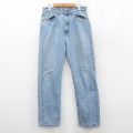 W33★古着 ジーンズ Levis リーバイス 505 メンズ 90年代 90s コットン USA製 紺 ネイビー デニム 【spe】 25oct27 中古 ボトムス ジーパン Gパン ロング パンツ