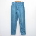 W34★古着 ジーンズ リーバイス Levis 550 メンズ 90年代 90s テーパード コットン USA製 薄紺 ネイビー デニム 25oct30 中古 ボトムス ジーパン Gパン ロング パンツ