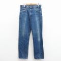 W32★古着 ジーンズ Levis リーバイス 505 メンズ 90年代 90s コットン USA製 紺 デニム【spe】 25nov25