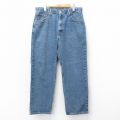 W36★古着 ジーンズ Levis リーバイス 550 メンズ ヒゲ コットン 紺 デニム 26jan28