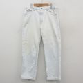 W36★古着 ジーンズ Levis リーバイス 505 メンズ 90年代 90s コットン USA製 白 デニム 26feb17