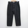 W36★古着 ジーンズ Levis リーバイス 550 メンズ コットン 黒 デニム 26mar24