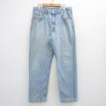 W34★古着 ジーンズ Levis リーバイス 550 メンズ コットン 薄紺 デニム 26mar24