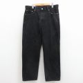 W37★古着 ジーンズ Levis リーバイス 550 メンズ テーパード コットン 黒 デニム【spe】 26apr07