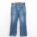 W34★古着 ジーンズ Levis リーバイス 517 メンズ 00年代 00s ブーツカット ヒゲ コットン 紺 デニム【spe】 26feb27