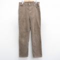 W33★古着 ラングラー Wrangler コーデュロイ パンツ メンズ 80年代 80s USA製 濃ベージュ カーキ 25sep13 中古 ボトムス ロング