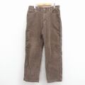 W34★古着 エルエルビーン コーデュロイ パンツ メンズ こげ茶 26feb21