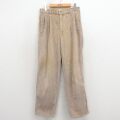 W31★古着 ドッカーズ コーデュロイ パンツ メンズ 90年代 90s 太畝 ベージュ 26feb21