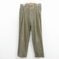 W33★古着 ギャップ GAP コーデュロイ パンツ メンズ 90年代 90s 太畝 緑【spe】 26mar24