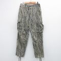 W30★古着 CAMCO ミリタリー カーゴ パンツ メンズ 90年代 90s コンバット Timber Ghost USA製 ベージュ他 カーキ 迷彩 【spe】 25oct07 中古 ボトムス ロング