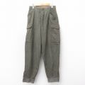 W30★古着 ビンテージ ミリタリー カーゴ パンツ メンズ 40年代 40s スウェーデン軍 M-39 ウール グレー 霜降り【spe】 26feb04